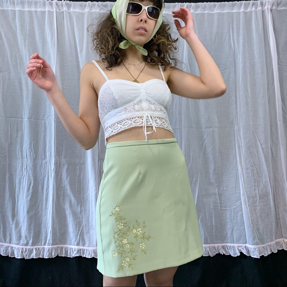 Green Vintage Skirt